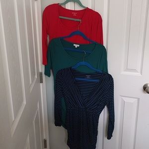 SALE! Trio of maternity tops